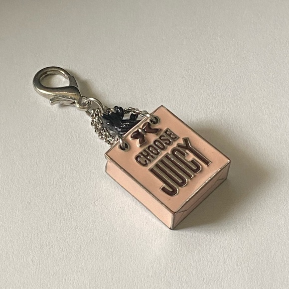 Juicy Couture Pink Yorkie In A Shopping Bag Charm - Picture 2 of 9
